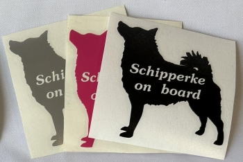 Sticker "Schipperke on board"