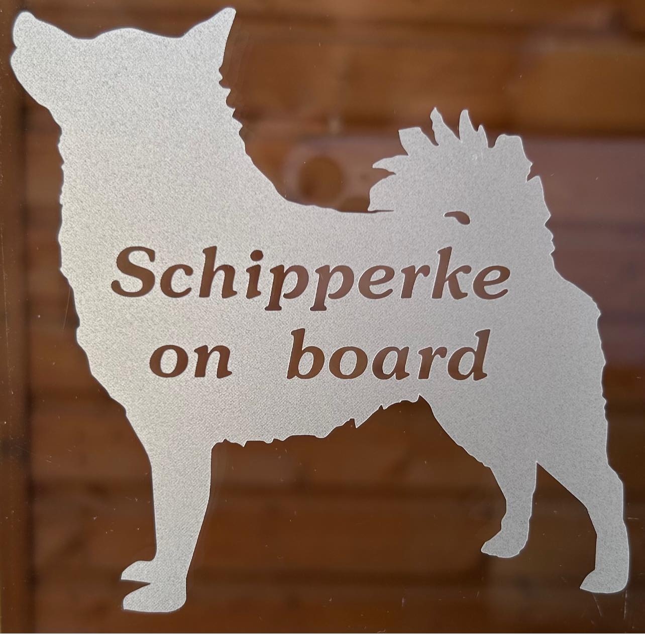 Sticker "Schipperke on board"